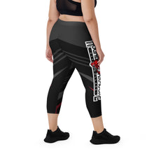 Load image into Gallery viewer, Hound Armoore Style Capri Leggings - B/R