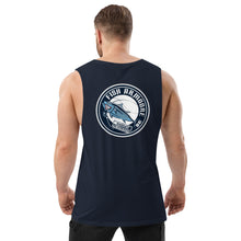 Load image into Gallery viewer, Fish Armoore Men’s Drop Arm Tank Top - Back
