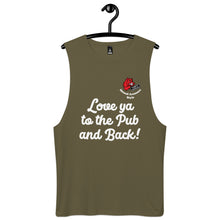 Load image into Gallery viewer, Hound Armoore Style Men’s Lingo Drop Arm Tank Top - Love ya to the Pub and Back
