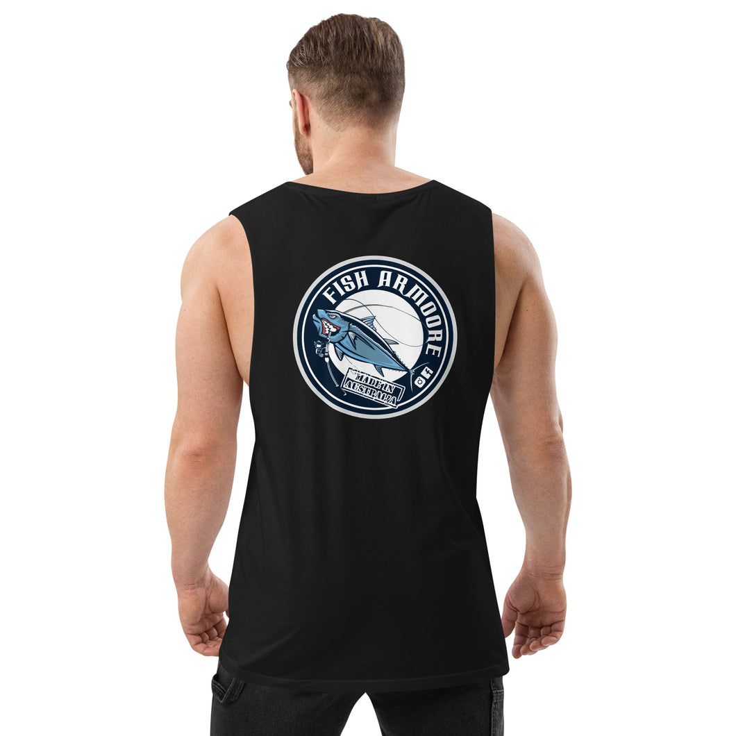 Fish Armoore Men’s Drop Arm Tank Top - Back