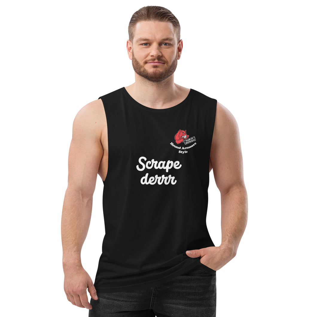 Hound Armoore Style Men's Lingo Drop Arm Tank Top - Scrape derrr