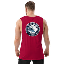 Load image into Gallery viewer, Fish Armoore Men’s Drop Arm Tank Top - Back
